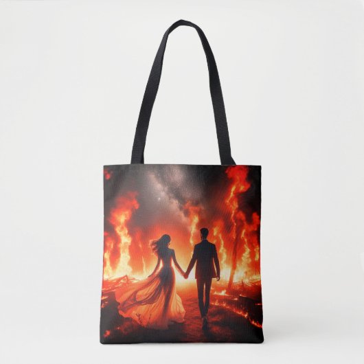 Walking Through the Fire on a Reusable Tote Bag Tasche (Vorderseite)