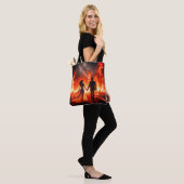 Walking Through the Fire on a Reusable Tote Bag Tasche (Am Model)