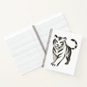 Walking Tiger Zeichn - Tintendesign Notizblock (Innenseite)