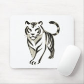 Walking Tiger Zeichnend - Tintenpatronen-Design Mousepad (Mit Mouse)