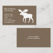 Walking White Elose Silhouette | Wildtiere Visitenkarte (Vorne/Hinten)