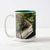 Walking Wild Grizzly Bär Wildlife Foto Zweifarbige Tasse (Links)