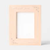 Walking with Jehovah Since 20xx Floral Script Geätzte Rahmen (Vorderseite)