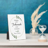 Walking with Jehovah since Baptism Eucalyptus Fotoplatte (Seite)