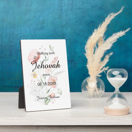 Walking with Jehovah since Baptism Fotoplatte (Seite)