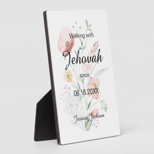 Walking with Jehovah since Baptism Fotoplatte (Seite)