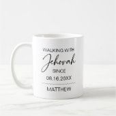 Walking with Jehovah Since Black and White Kaffeetasse (Links)