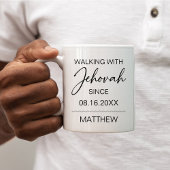 Walking with Jehovah Since Black and White Kaffeetasse