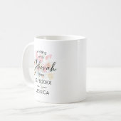 Walking with Jehovah Since Floral Baptism Mug Kaffeetasse (Vorderseite Links)