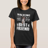 walking with my best friend australian shepherd T-Shirt (Vorderseite)