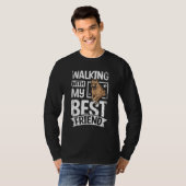 Walking with my best friend german shepherd T-Shirt (Vorne ganz)