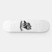 Walking Wolf Illustration Skateboard (Horizontal)