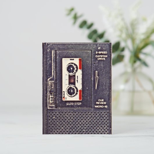 Walkman der 80er Jahre Postkarte (Stehend Vorderseite)