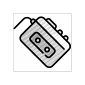 Walkman Gummistempel (Prägung)