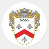 Walkmatte (mantled) runder aufkleber (Vorderseite)