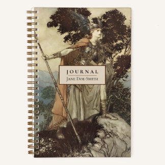 Walküre Nordische Mythologie Wagner Rackham Gepunk Notizblock