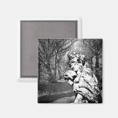 Walküre - Skulptur mit Baum-Arkade Magnet (Vorderseite/Rückseite)