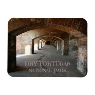 Walkway Arches, Fort Jefferson, Dry Tortugas Magnet