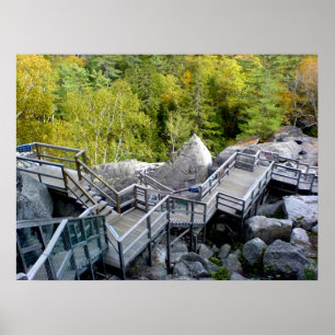 Walkway, Plymouth, New Hampshire Poster