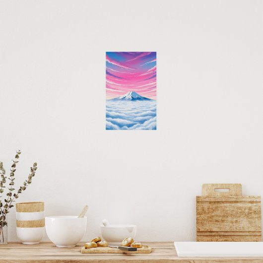 Wall art. Above the clouds Poster (Küche)