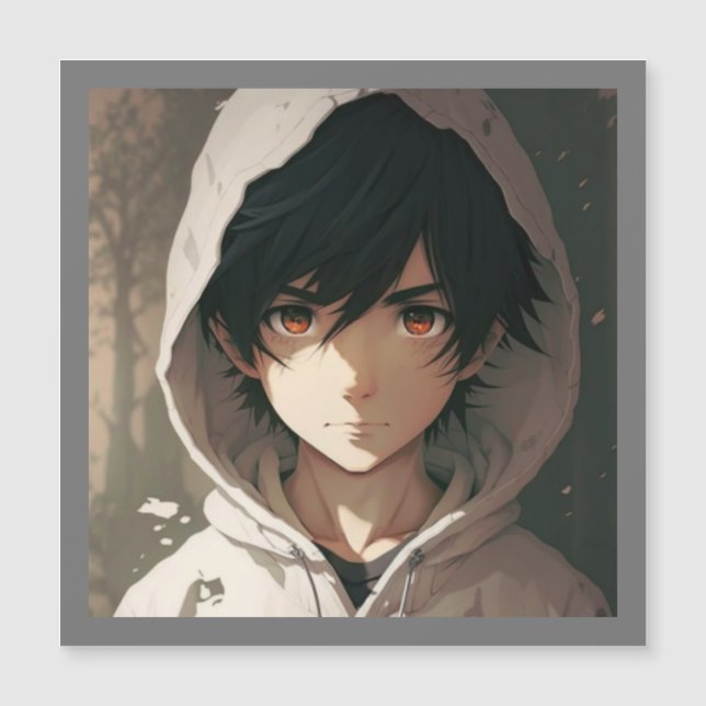 Wall Art Anime Boy Posters Magnetkarte (Vorderseite)