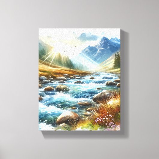 WALL ART Berglandschaft Canvas Print Leinwanddruck (Vorderseite)