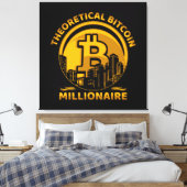 Wall Art Bitcoin Leinwanddruck (Insitu (Schlafzimmer))