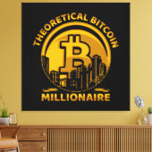 Wall Art Bitcoin Leinwanddruck (Insitu (Wohnzimmer))