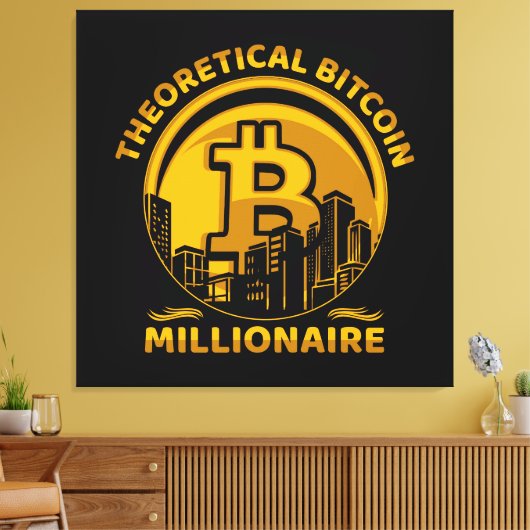 Wall Art Bitcoin Leinwanddruck (Insitu (Wohnzimmer))