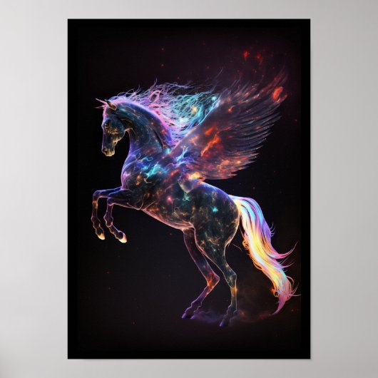 Wall Art "Cosmic Pegasus" Poster (Vorne)