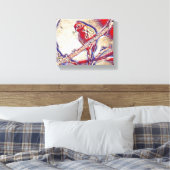 Wall Art Creation: Eine Reise in Brushstrikes" Leinwanddruck (Insitu (Schlafzimmer))