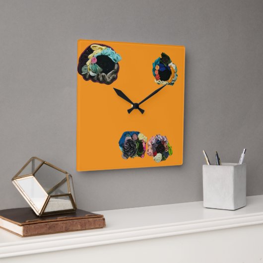 Wall Art & Décor > Clocks Quadratische Wanduhr (Büro)