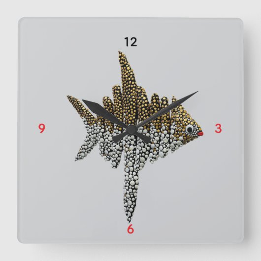 Wall Art & Décor > Clocks Quadratische Wanduhr (Vorderseite)