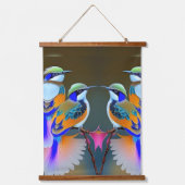 Wall Art Décor Tapestries Wandteppich Mit Holzrahmen (Vorderseite 2)