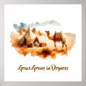 Wall art- Desert Painting Poster (Vorne)