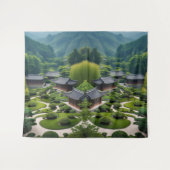 "Wall Art, die Frieden flüstert - Landschaftlicher Wandteppich (Vorderseite (Horizontal))