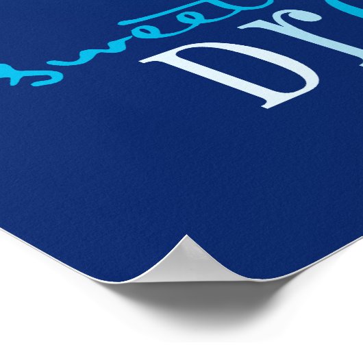 WALL ART :: Eule - süße Träume 2 Poster (Ecke)