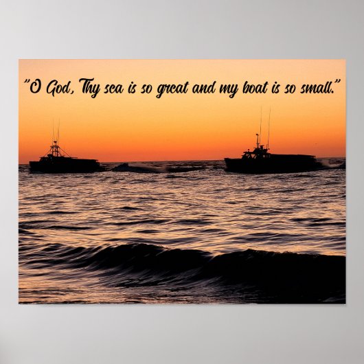 Wall Art Fishermen's Gebet Poster (Vorne)