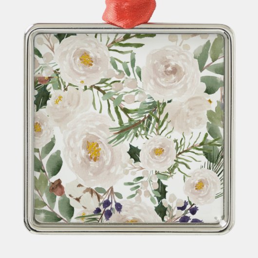 Wall Art Floral Ornament Aus Metall (Vorne)