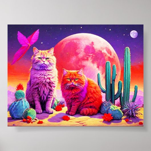 Wall Art for Cat Lovers Poster (Vorne)