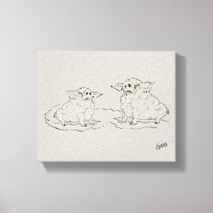 Wall Art: Freunde Leinwanddruck