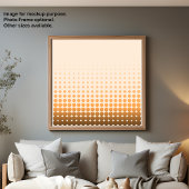 Wall Art Gradient Dots Modern Graphics Poster