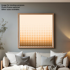 Wall Art Gradient Dots Modern Graphics Poster