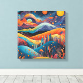 Wall Art mit großer Fantasie Leinwanddruck (Insitu (Holzboden))