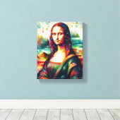 WALL ART Mona Lisa Leinwanddruck (Insitu (Holzboden))