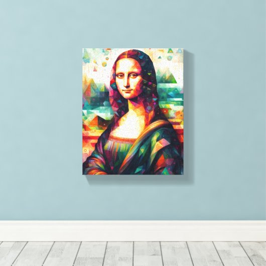 WALL ART Mona Lisa Leinwanddruck (Insitu (Holzboden))