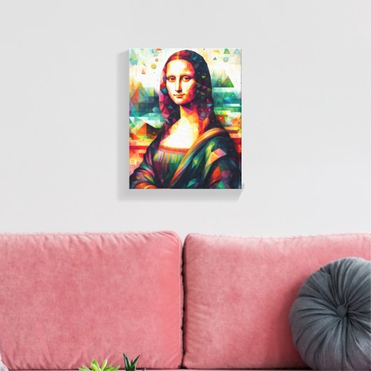 WALL ART Mona Lisa Leinwanddruck (Insitu (Wohnzimmer))