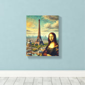WALL ART Mona Lisa Leinwanddruck (Insitu (Holzboden))