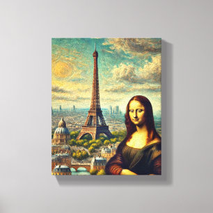 WALL ART Mona Lisa Leinwanddruck
