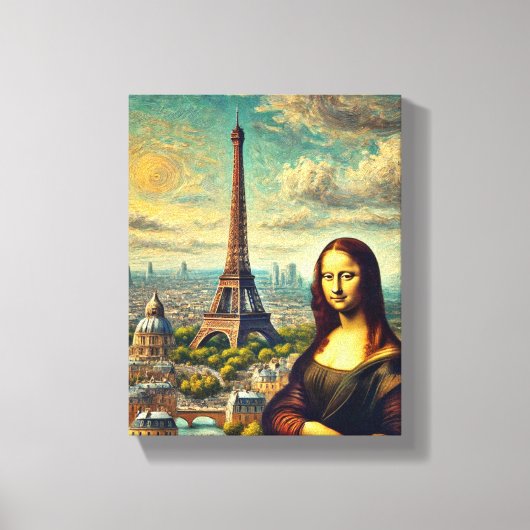 WALL ART Mona Lisa Leinwanddruck (Vorderseite)